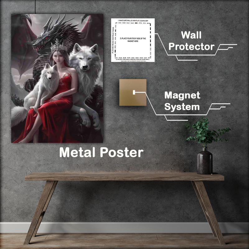 Buy Metal Poster : (The protector of wolves)
