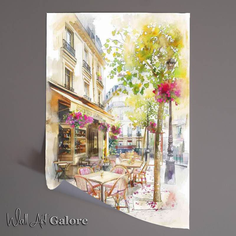 Buy Unframed Poster : (Coffee in a paris street cafe)