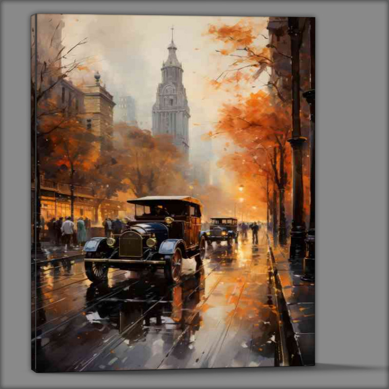 Buy Canvas : (NYC painting busy street)