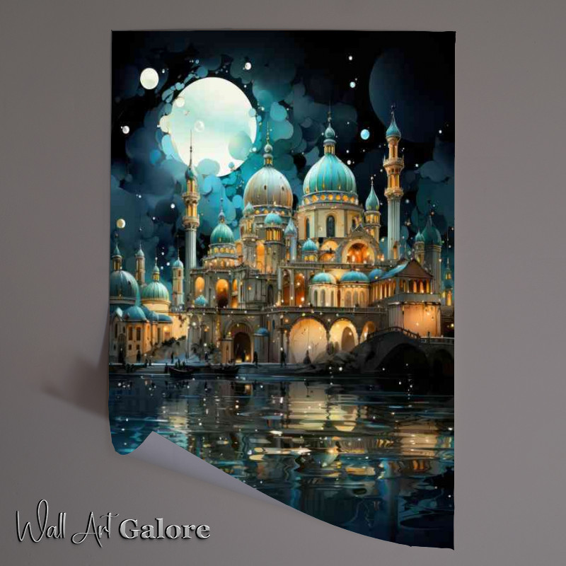 Buy Unframed Poster : (Venice from the water reflections)