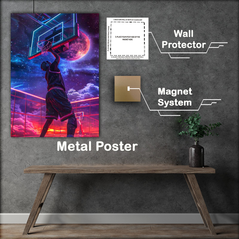 Buy Metal Poster : (Basketball another world)
