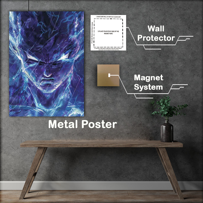 Buy Metal Poster : (Dragon ball bright eyes and rain)