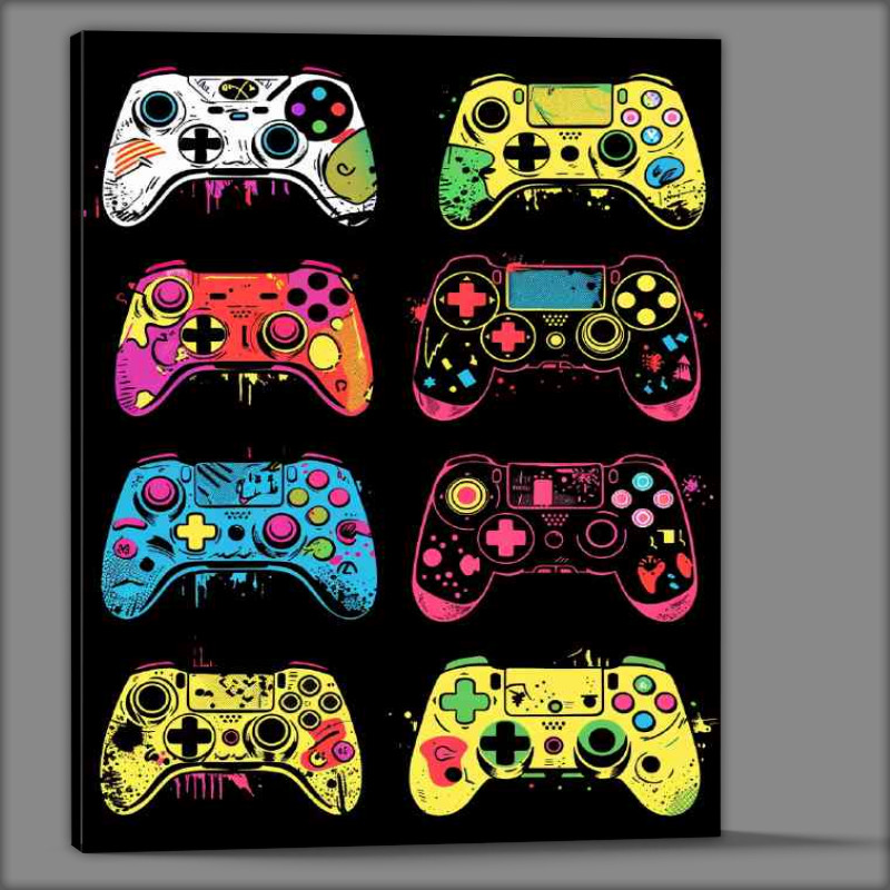 Buy Canvas : (Evoloution of game controllers)