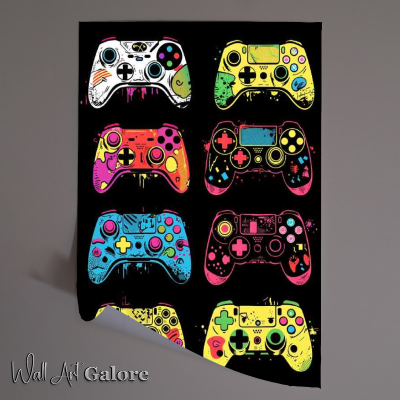 Buy Unframed Poster : (Evoloution of game controllers)