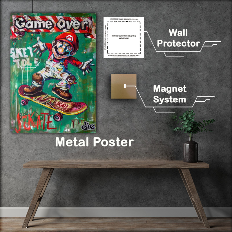 Buy Metal Poster : (Game on skating)