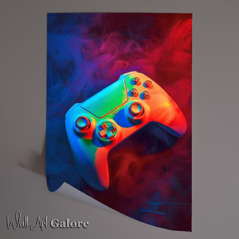 Buy Unframed Poster : (Neon game controller)