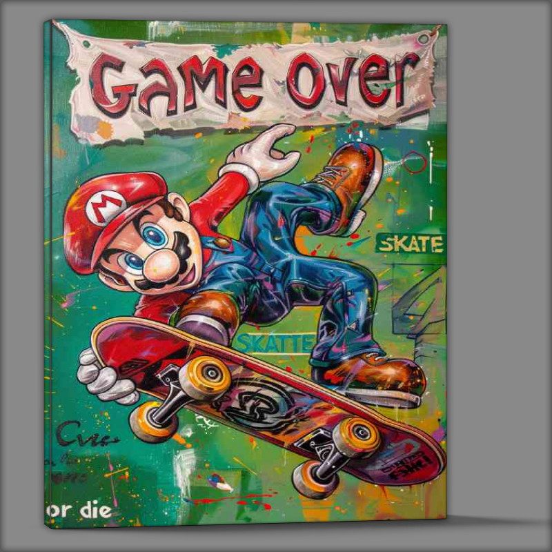 Buy Canvas : (Retro gaming game over)