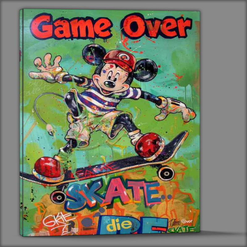 Buy Canvas : (Skate or die retro gaming)