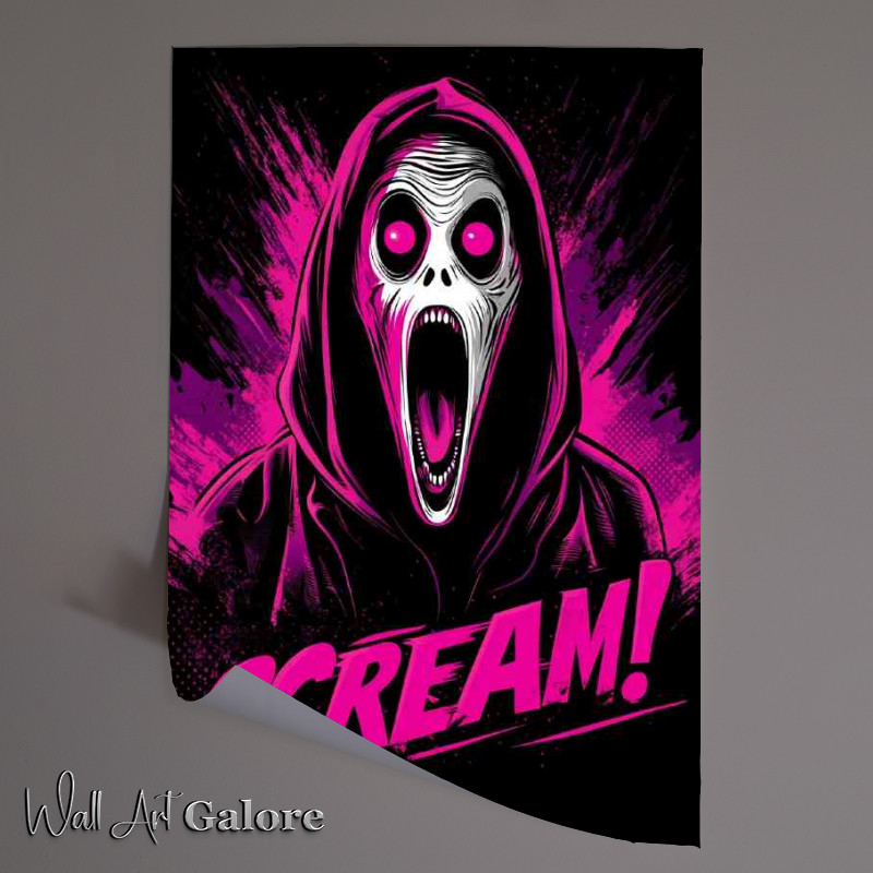 Buy Unframed Poster : (Ghostface scream in pink)