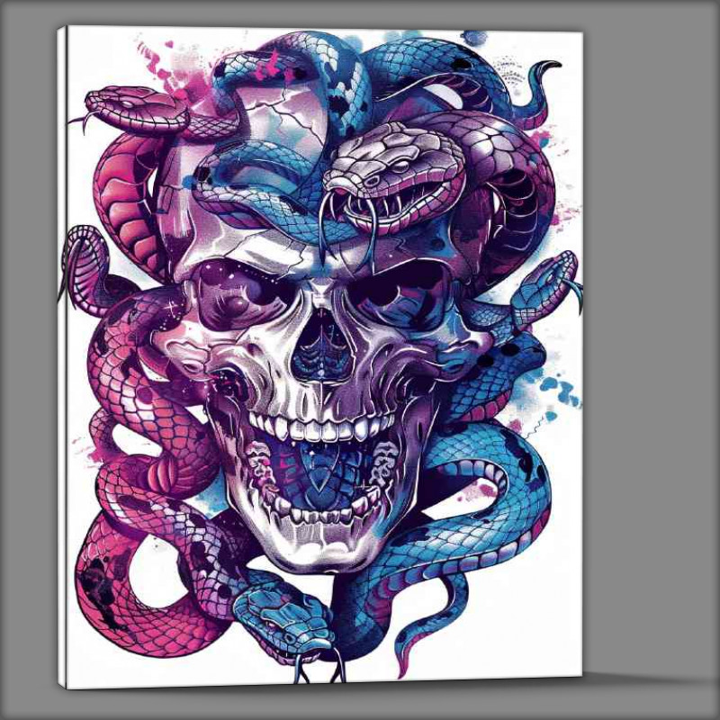 Buy Canvas : (Skull and snakes protected)