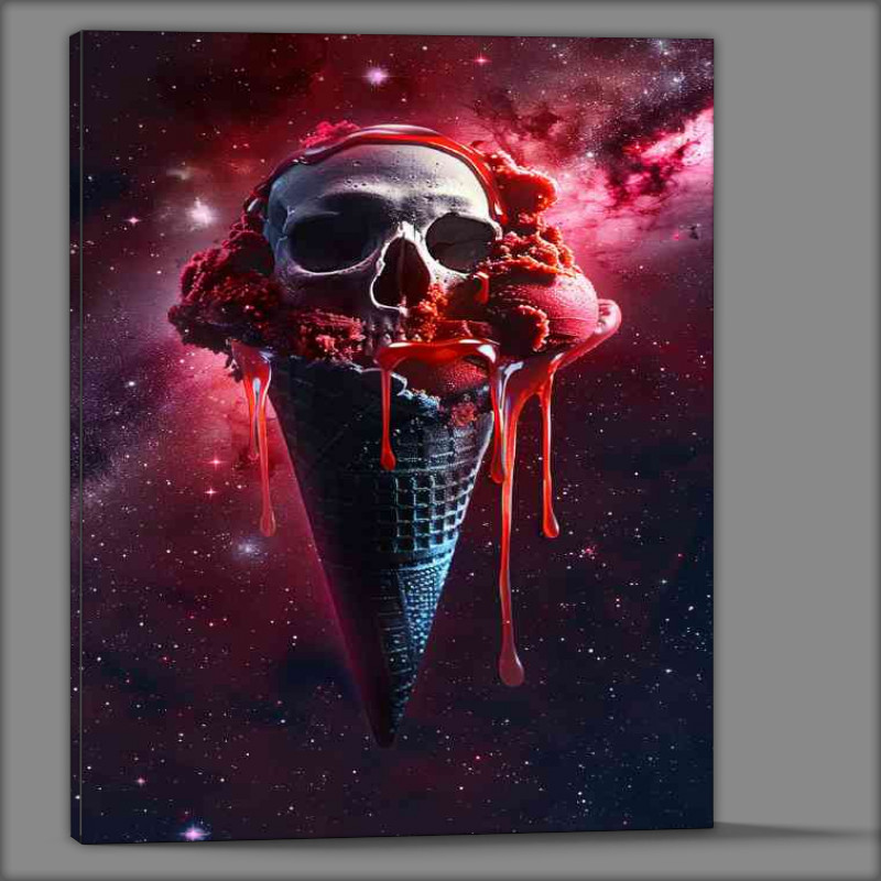 Buy Canvas : (The black cone icecream)