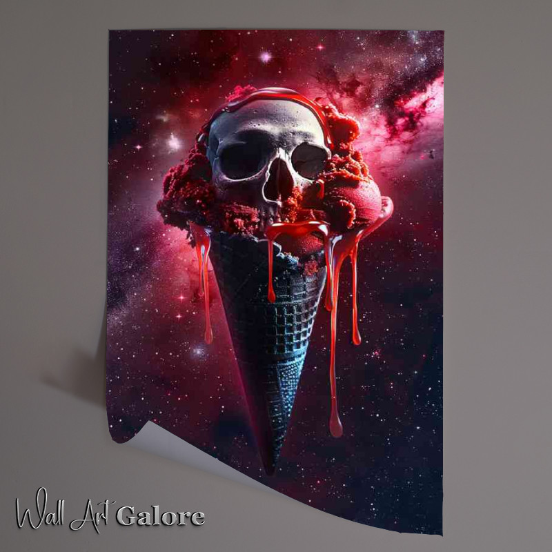 Buy Unframed Poster : (The black cone icecream)