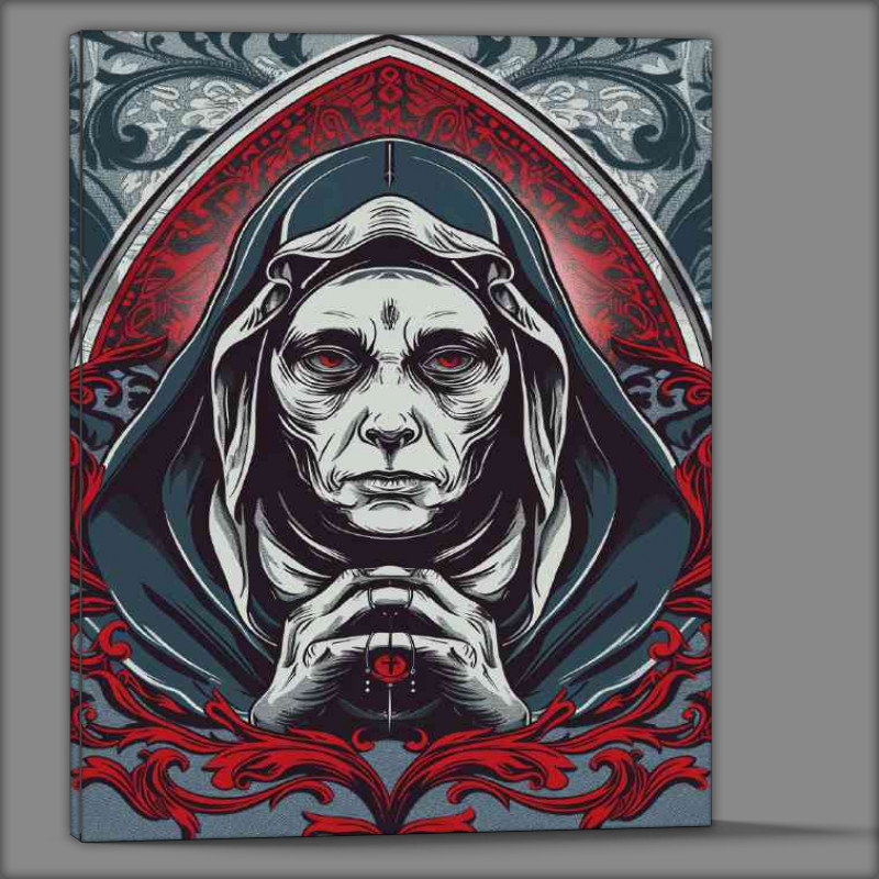 Buy Canvas : (The drawn looking nun evil)