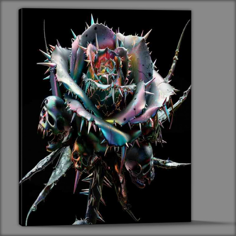Buy Canvas : (The rainbow metal rose in colour)
