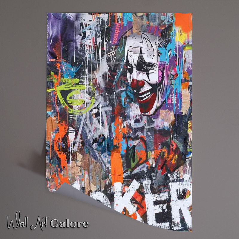 Buy Unframed Poster : (Abstract street art joker)