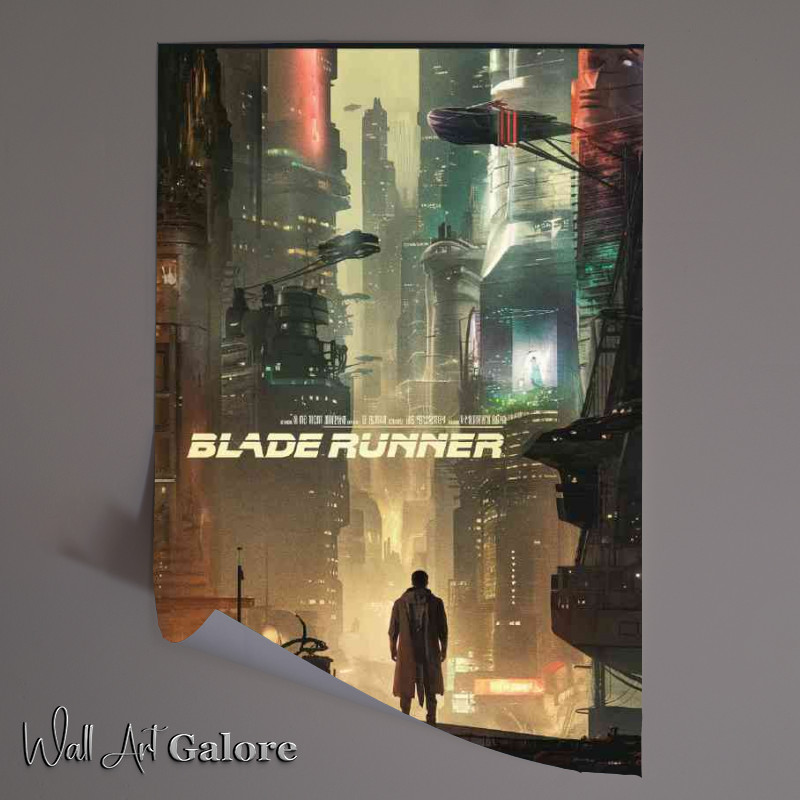 Buy Unframed Poster : (Blade runner futuristic cityscape)