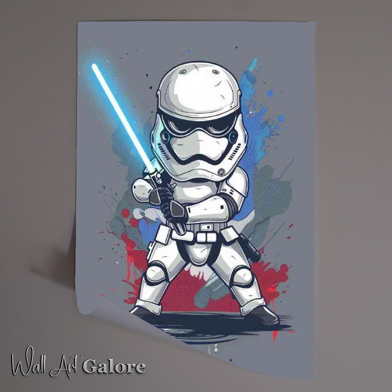 Buy Unframed Poster : (Cartoon style storm trooper)
