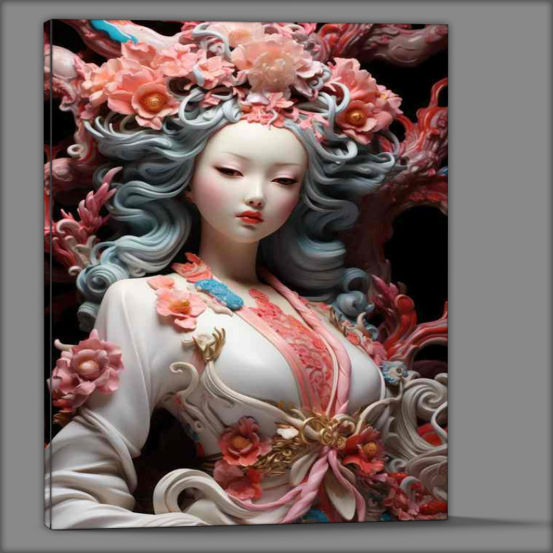 Buy Canvas : (Geisha Paintings style Depictions in Art and Culture)