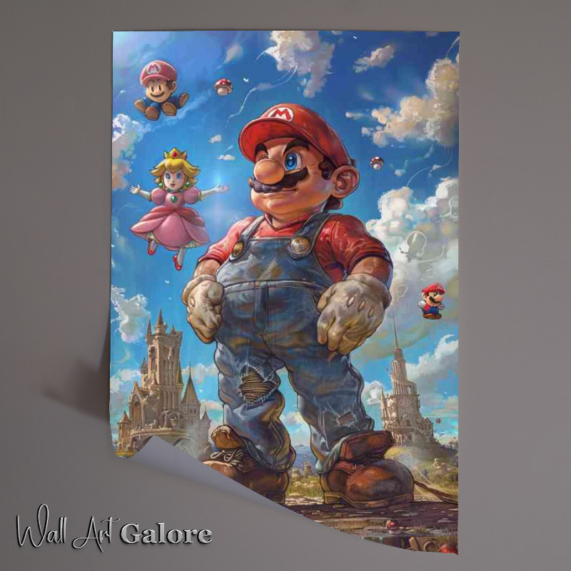 Buy Unframed Poster : (Comic style mario)