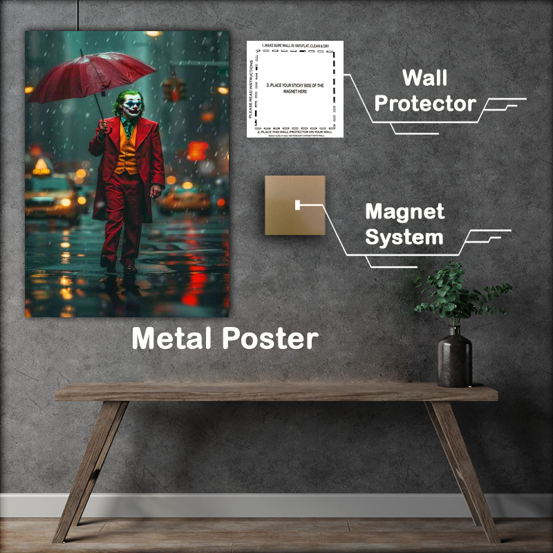 Buy Metal Poster : (Dancing in the rain heath ladger style poster)