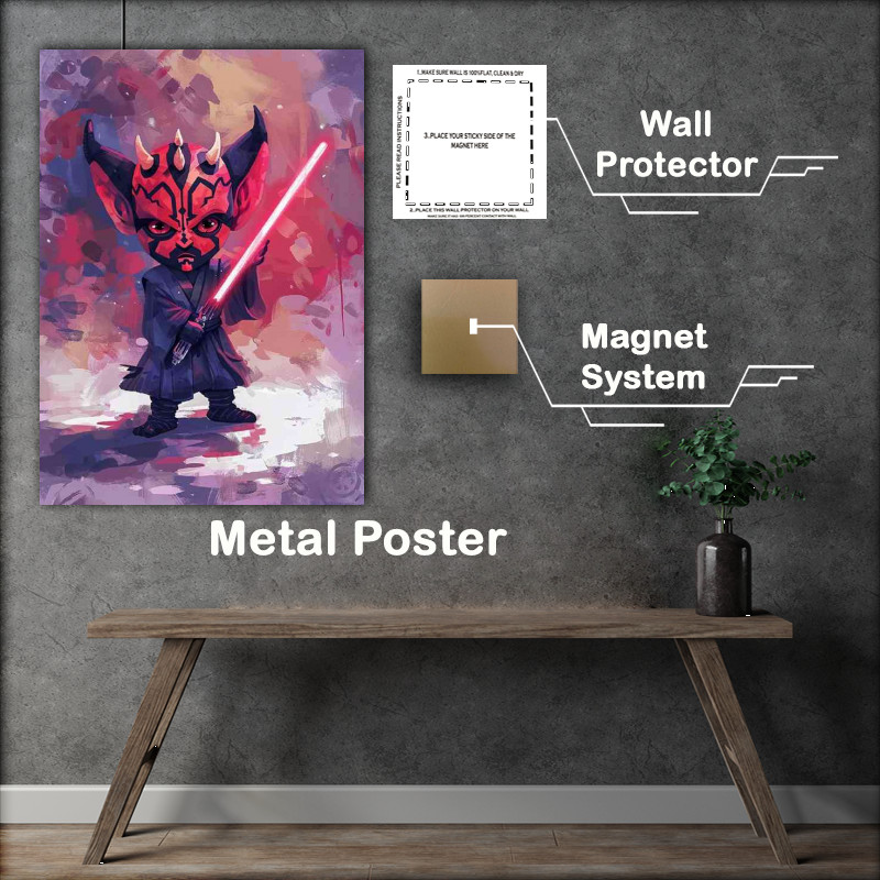 Buy Metal Poster : (Darth maul painted street style)