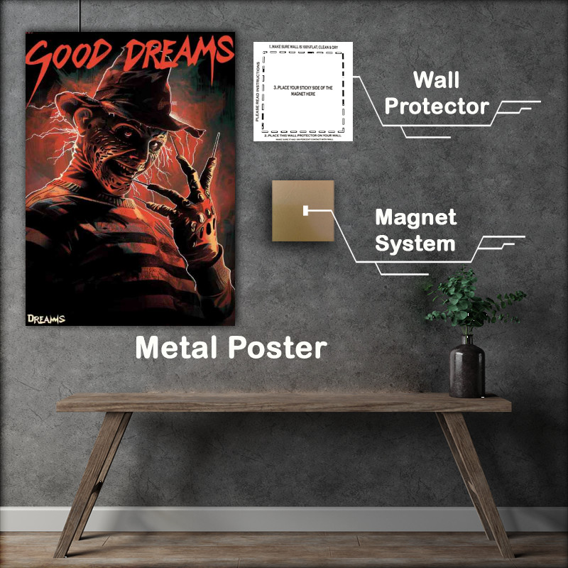 Buy Metal Poster : (Freddy having good dreams)