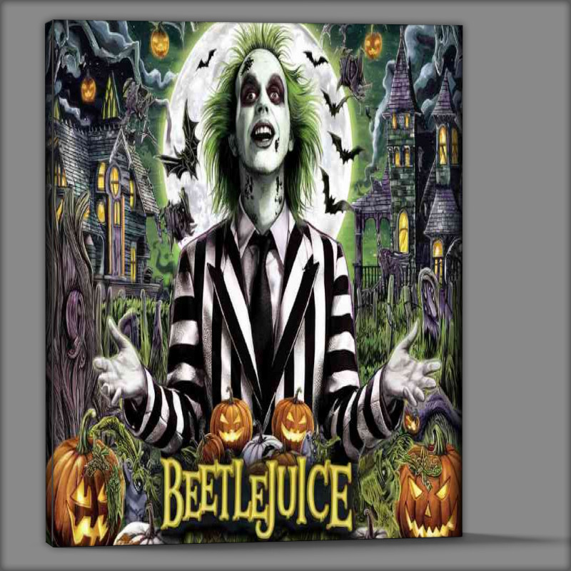 Buy Canvas : (Halloween night setting spooky)