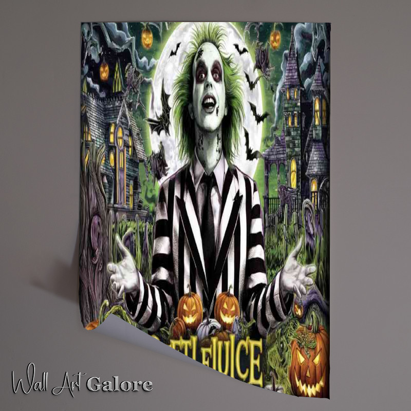 Buy Unframed Poster : (Halloween night setting spooky)