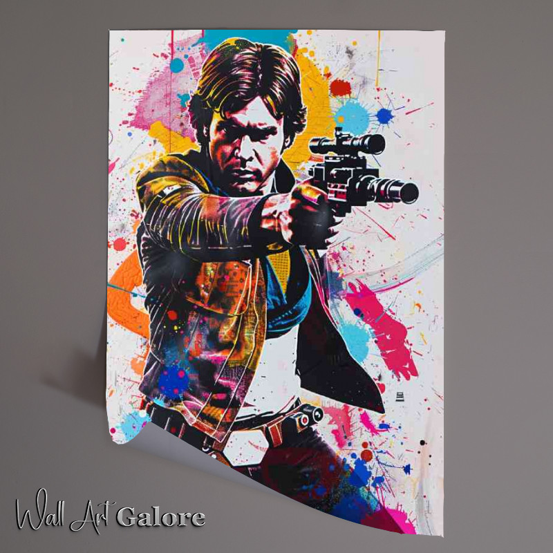 Buy Unframed Poster : (Hans solo splash art graffiti)