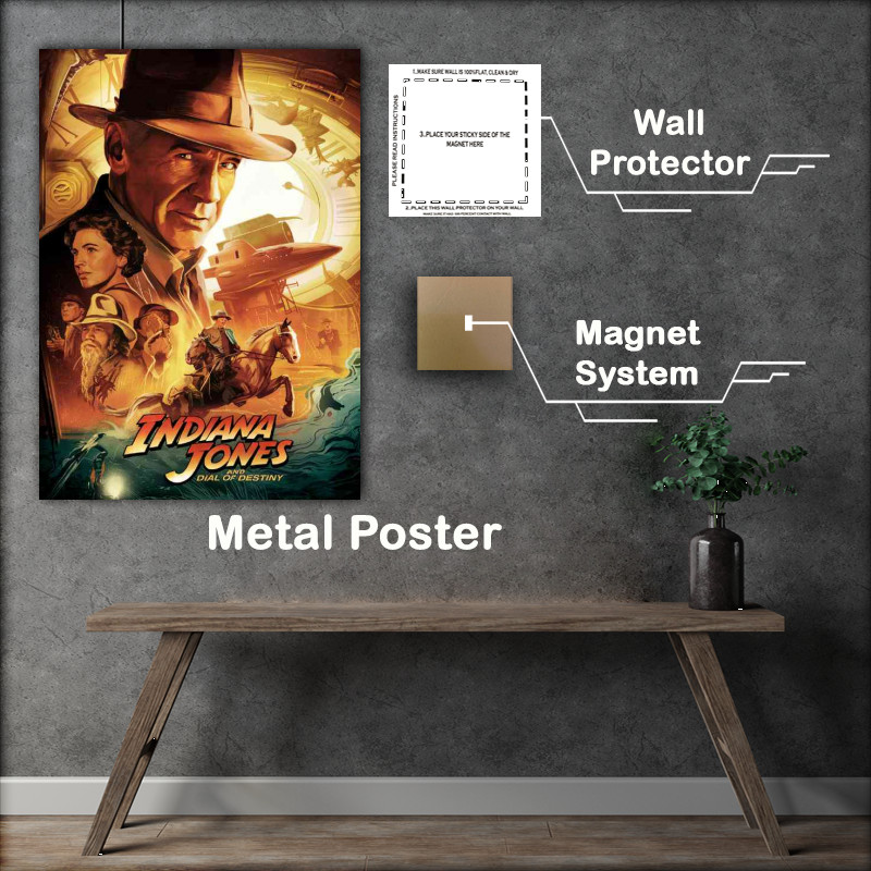 Buy Metal Poster : (Indy jones the movie)