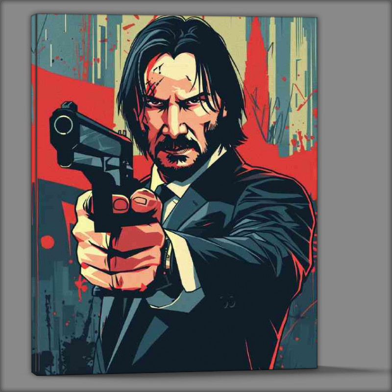 Buy Canvas : (John wick Kenu vector style)