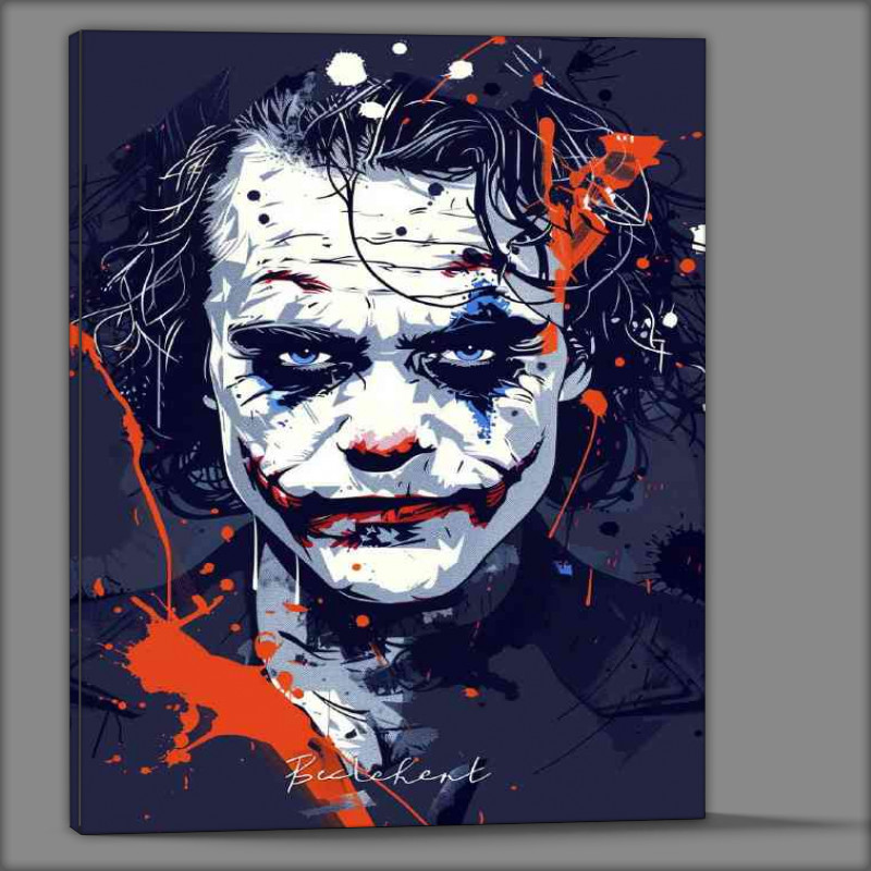 Buy Canvas : (Joker with blue eyes popart style)