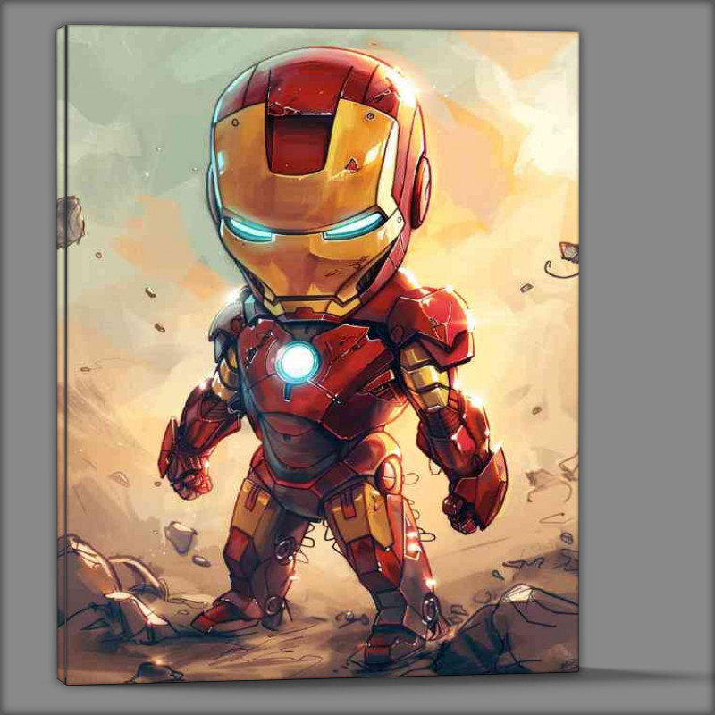 Buy Canvas : (Little Iron man on the rocks)