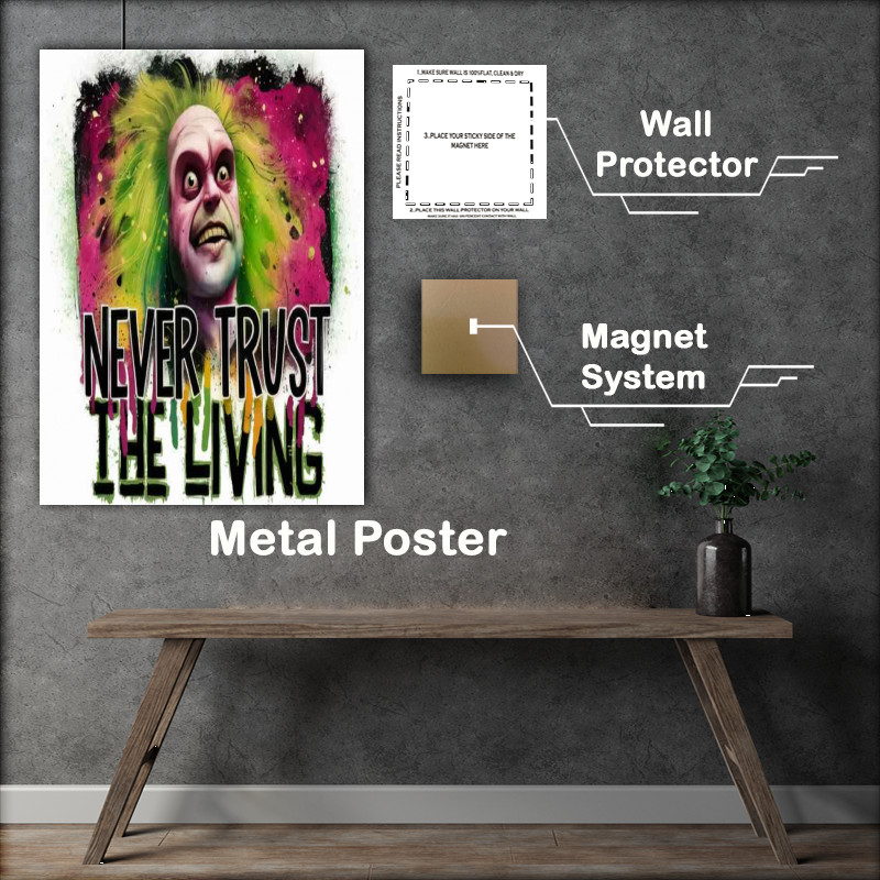 Buy Metal Poster : (Movie never trust the living horror)