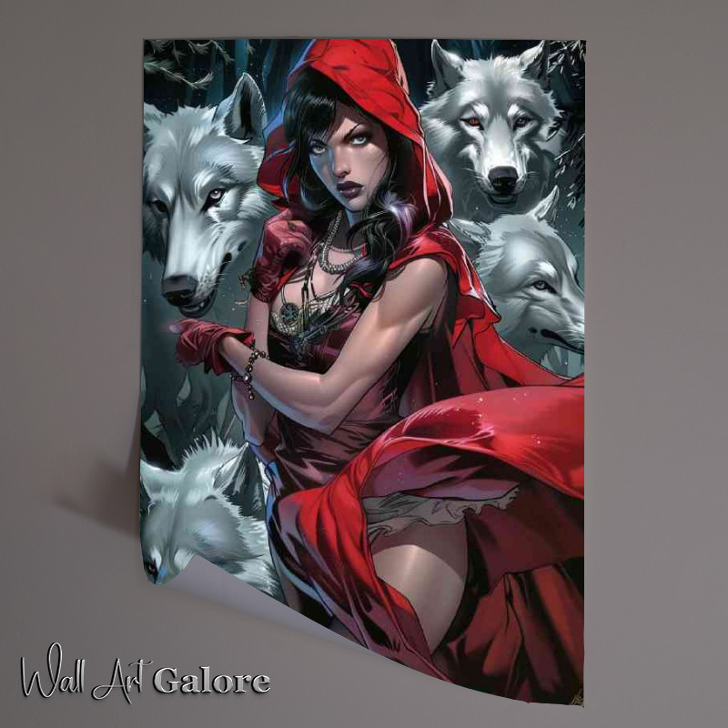 Buy Unframed Poster : (Red Riding Hood pin up)