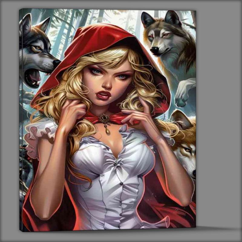 Buy Canvas : (Red riding and the wof pack)