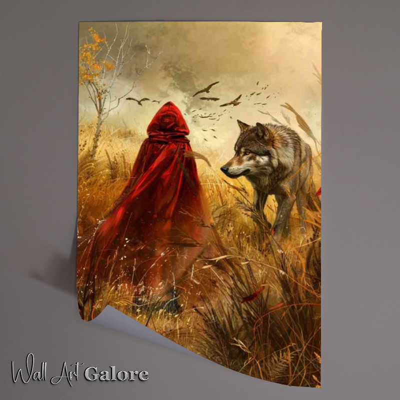 Buy Unframed Poster : (Riding hood and the great protector)