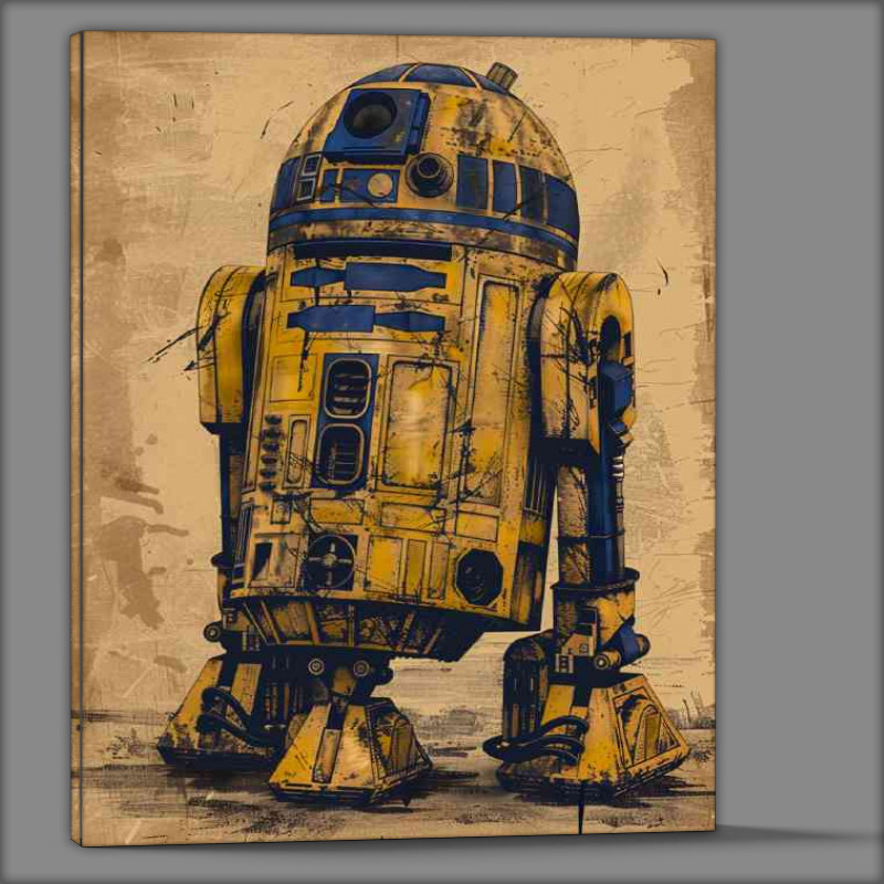 Buy Canvas : (Street art r2d2 graffiti style)