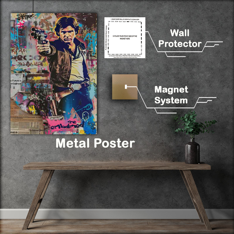 Buy Metal Poster : (Street art style harrison ford)