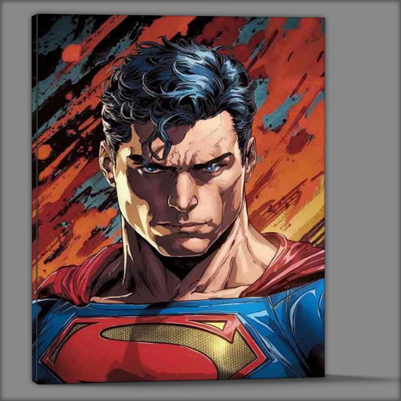 Buy Canvas : (Superman hero painted style)