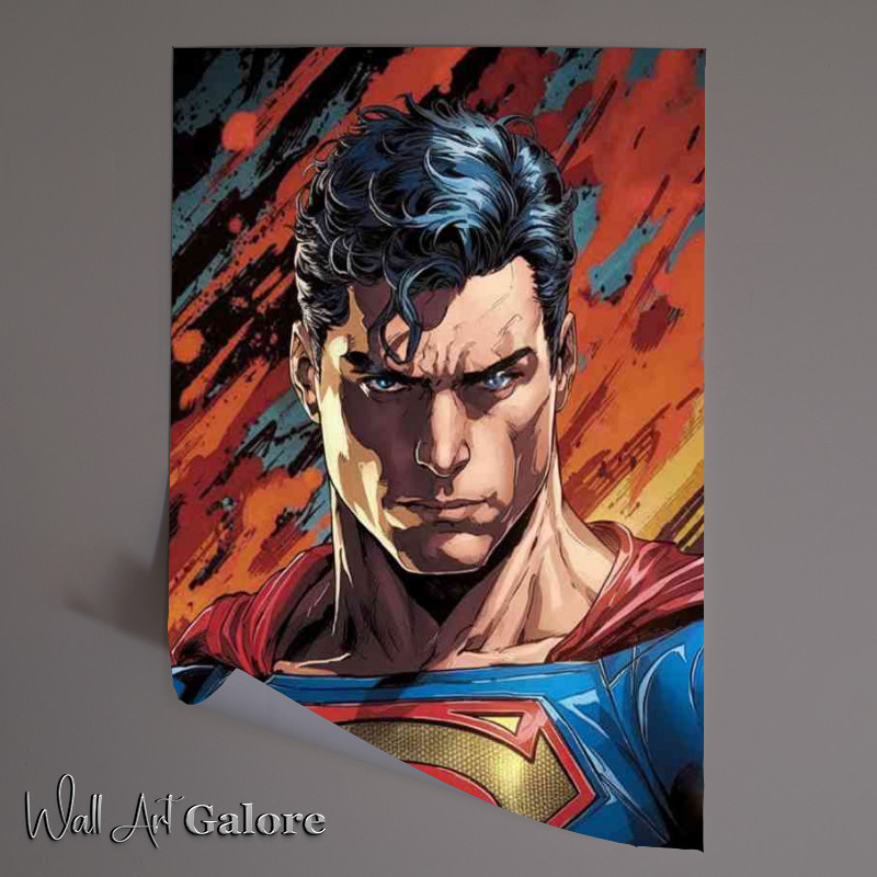 Buy Unframed Poster : (Superman hero painted style)