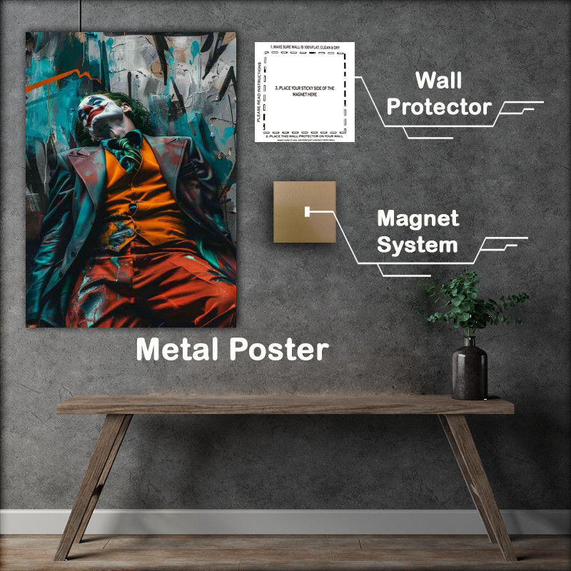 Buy Metal Poster : (THe joker sleeping)