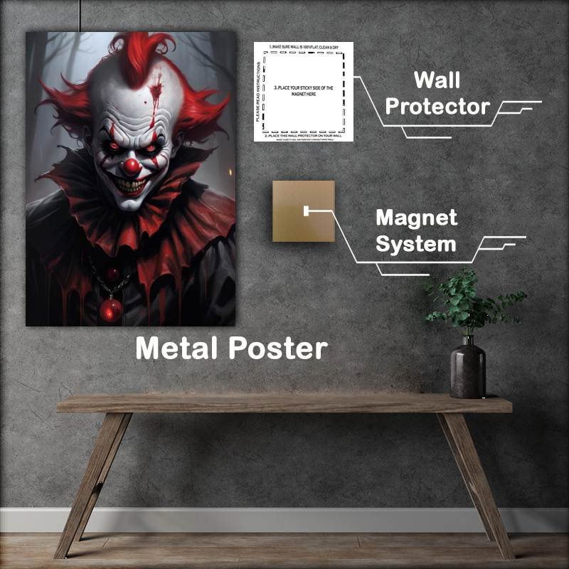 Buy Metal Poster : (The crazy deamon clown)