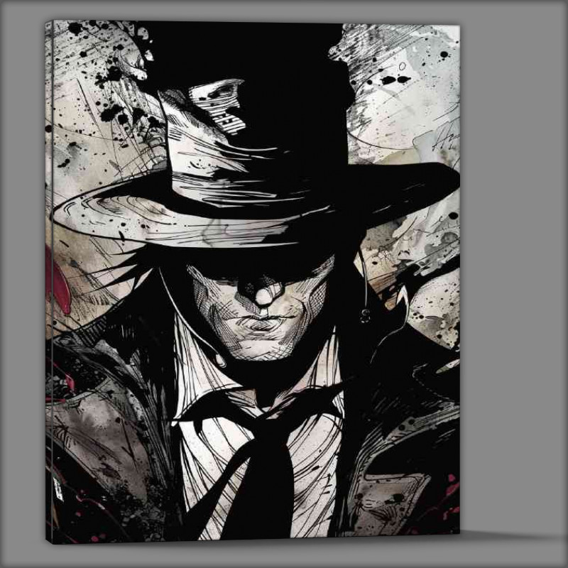 Buy Canvas : (The man in the black hat)