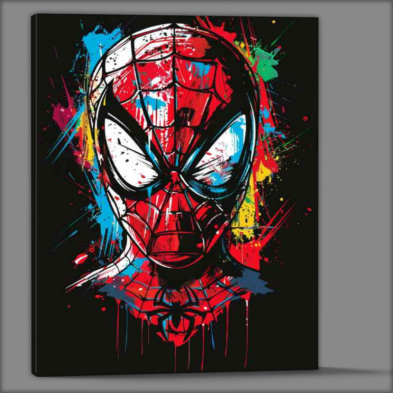 Buy Canvas : (vector style spiderman face)