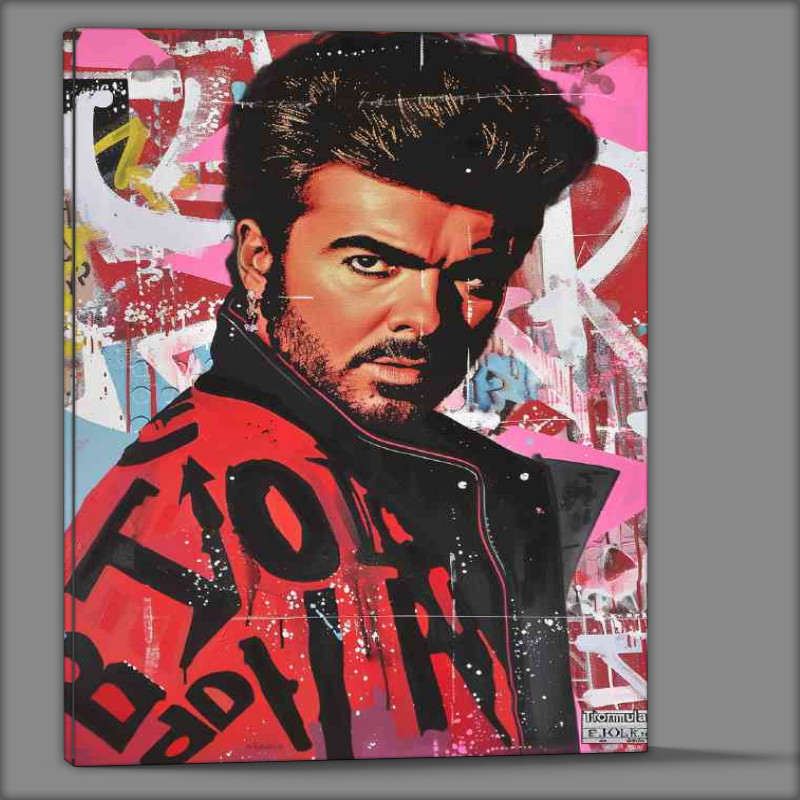 Buy Canvas : (A pop art painting of George Michael)