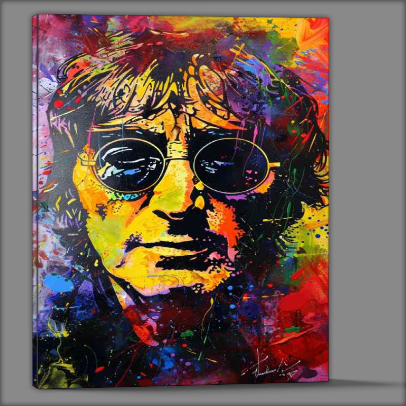 Buy Canvas : (Abstract painting of John Lennon)