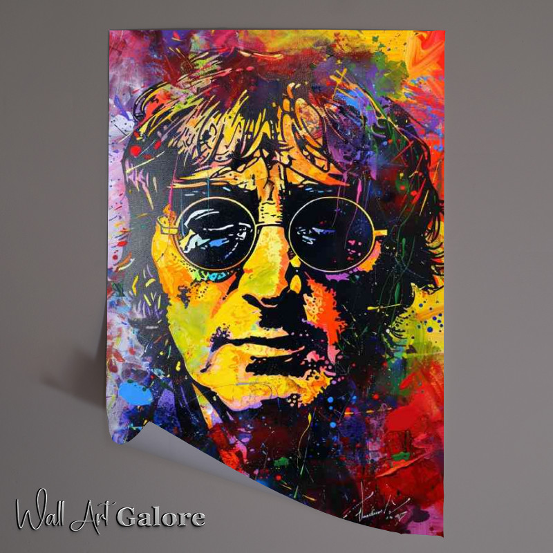 Buy Unframed Poster : (Abstract painting of John Lennon)