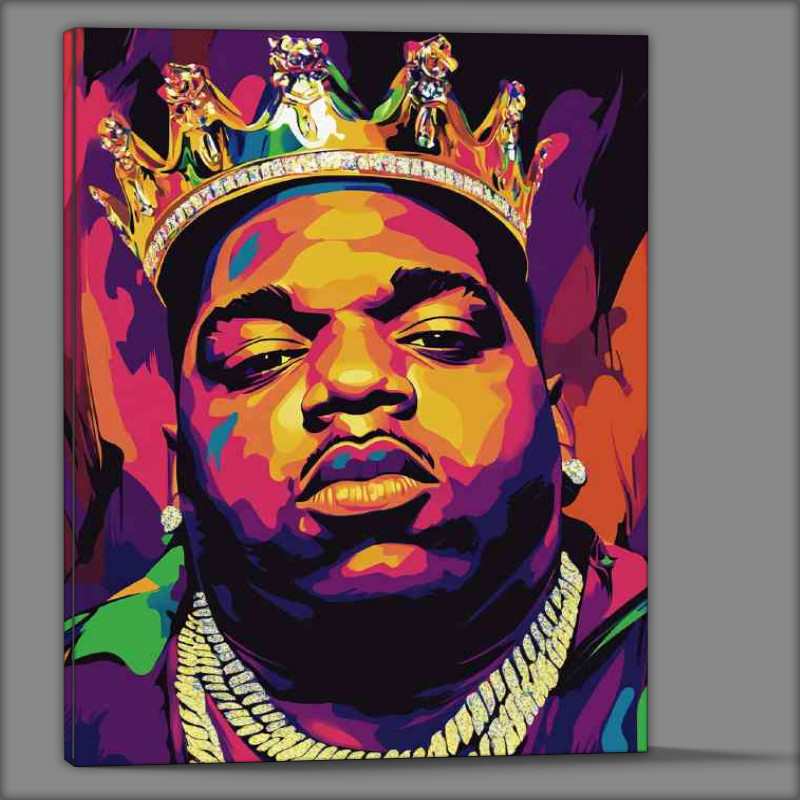 Buy Canvas : (Biggy crowned the king of rap)