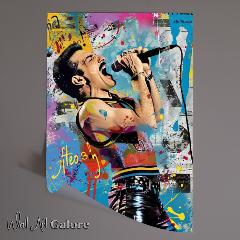 Buy Unframed Poster : (Freddie mercury magazine cover style)
